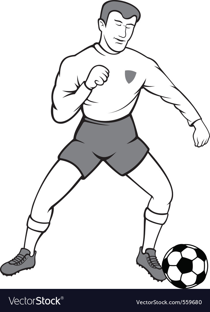 Dynamic Soccer Player in Action