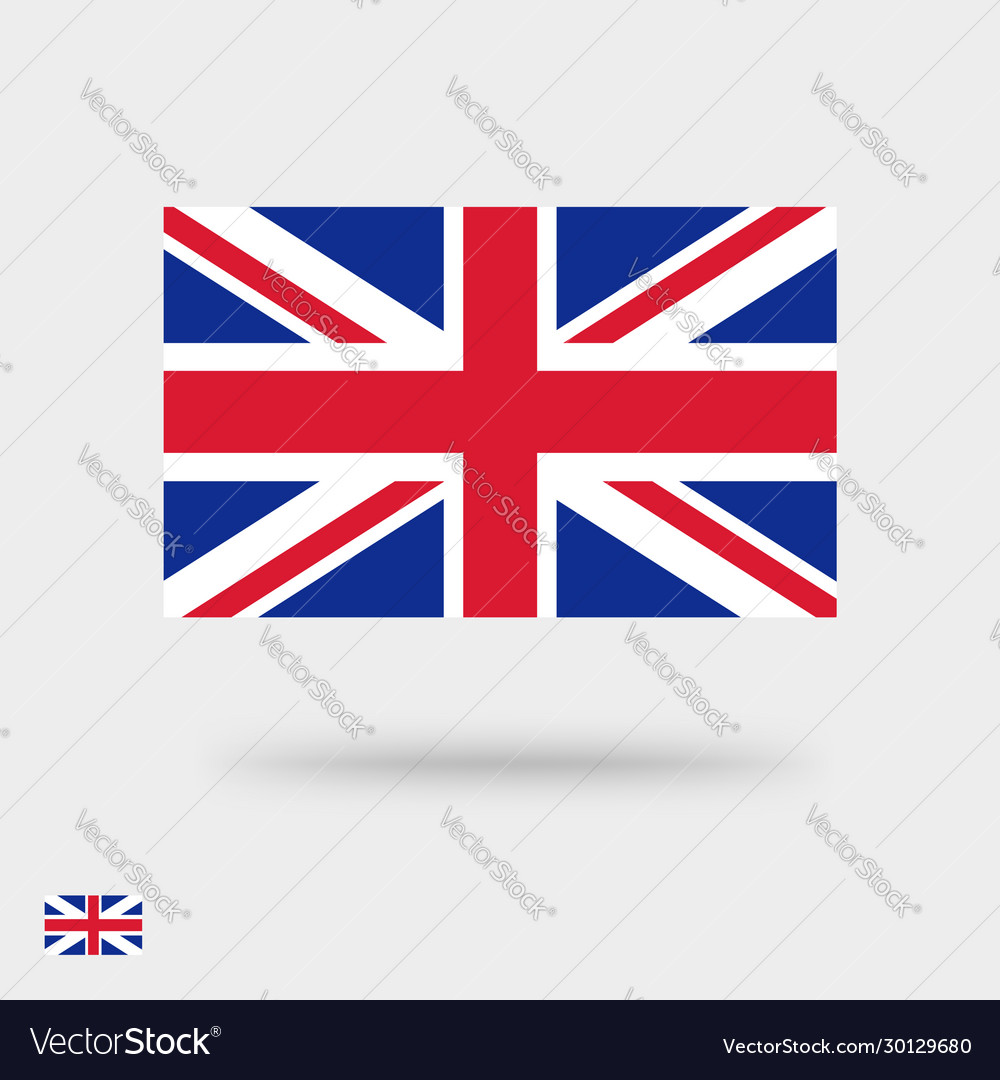 Great britain flag icon or united kingdom Vector Image