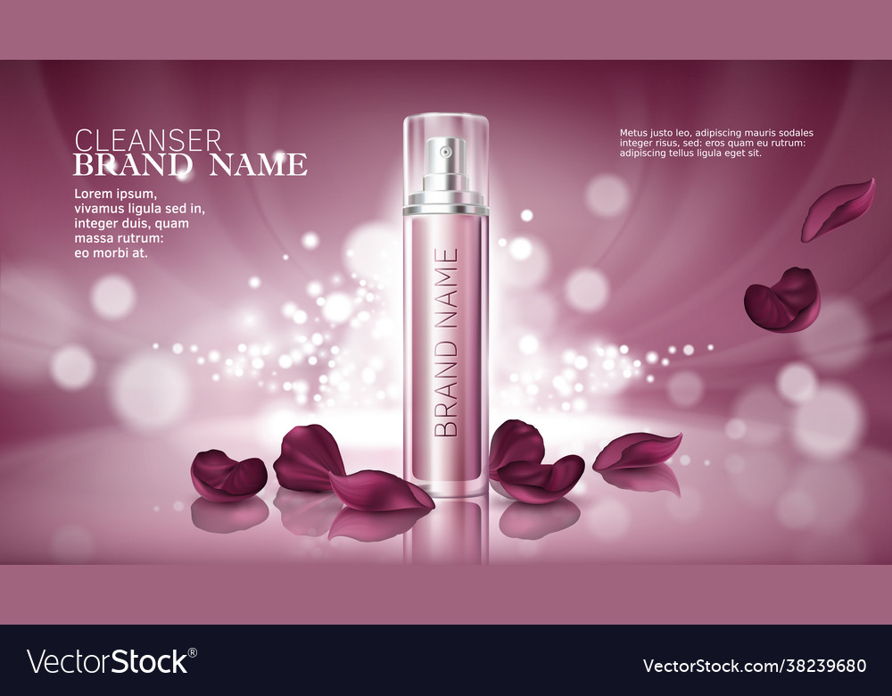 Moisturizing Cosmetic Poster - Pink Bokeh