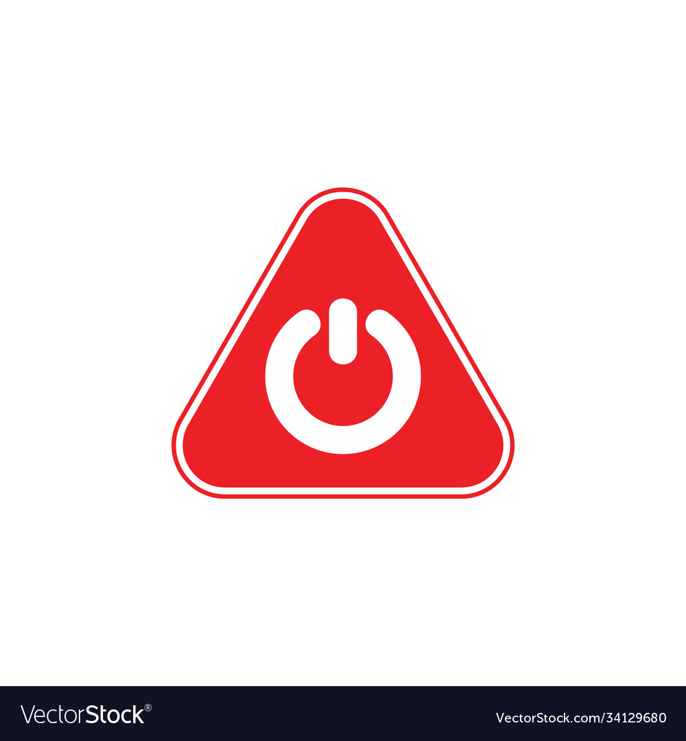 Power Button Triangle Symbol