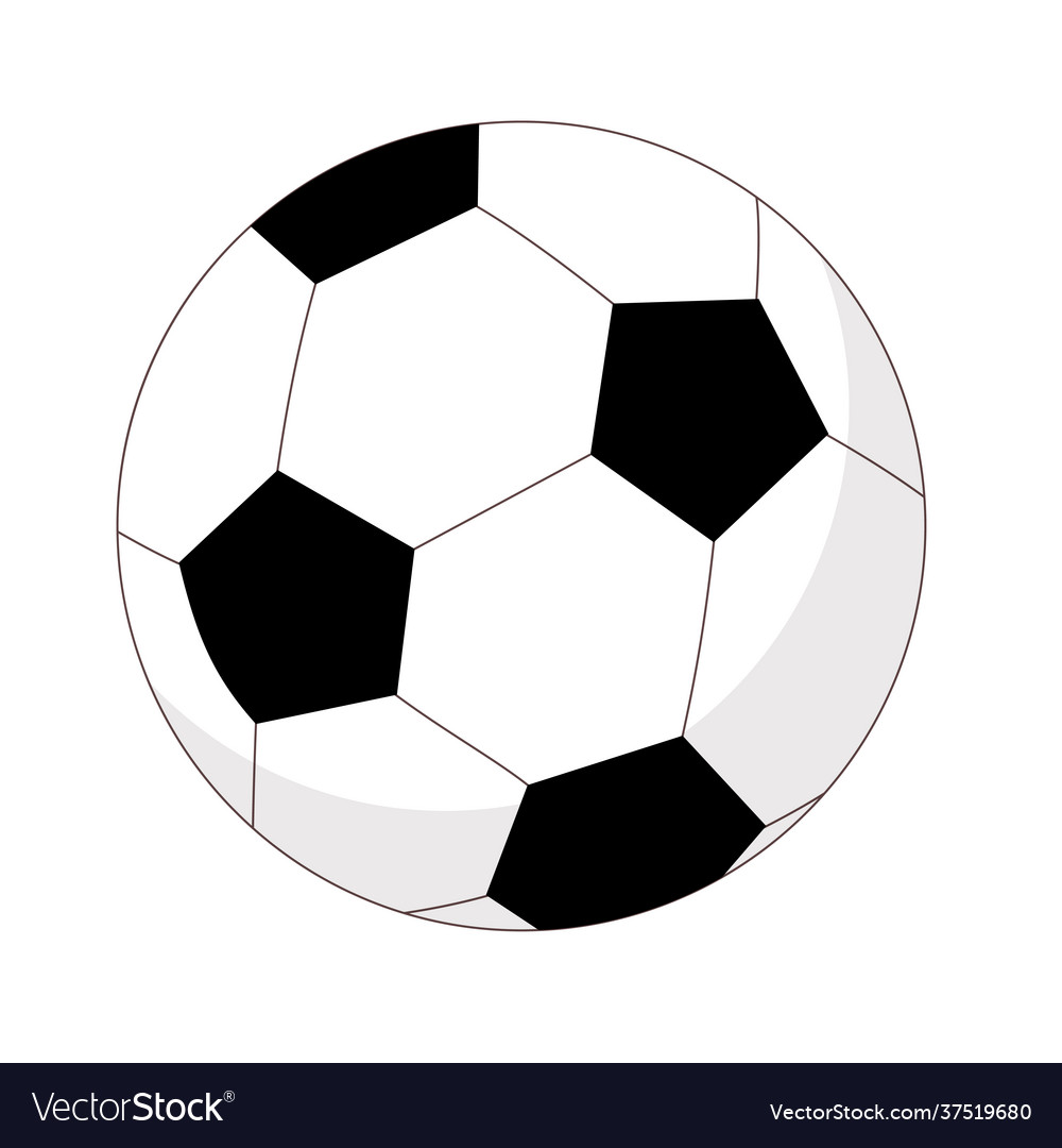 Soccer Ball Isolated Image On White Royalty Free Vector