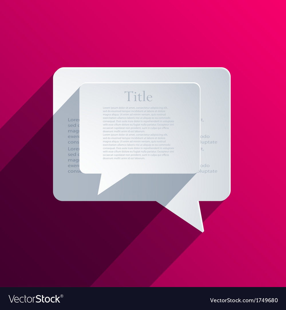 Speech Bubble Background