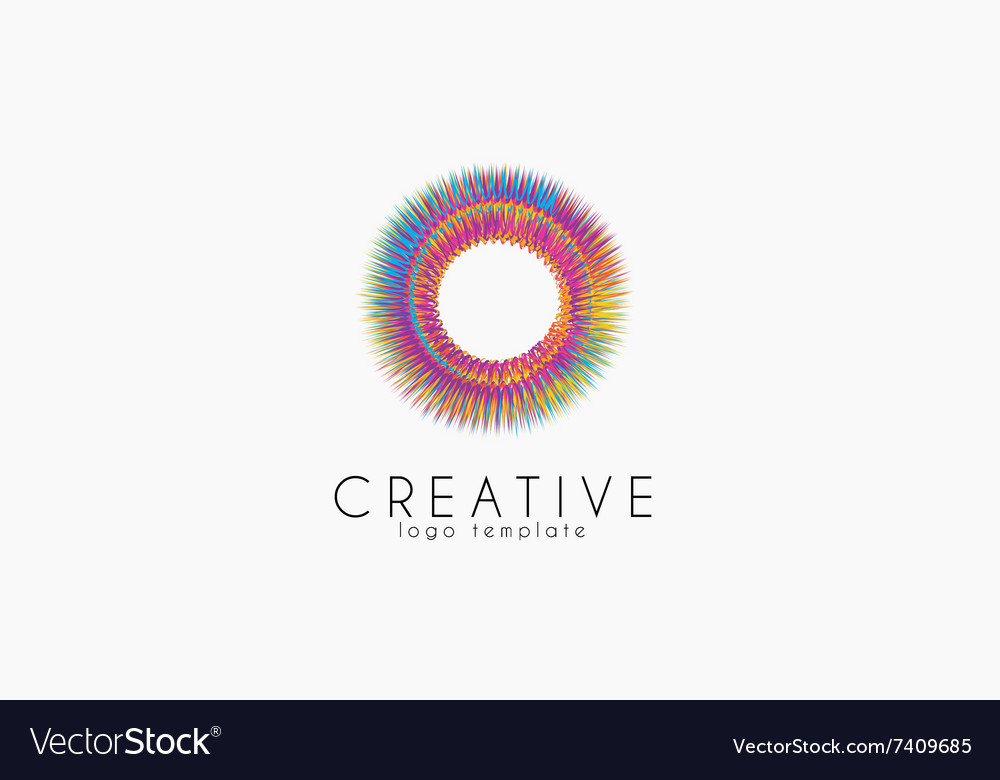 Creative logo colorful geometric icon