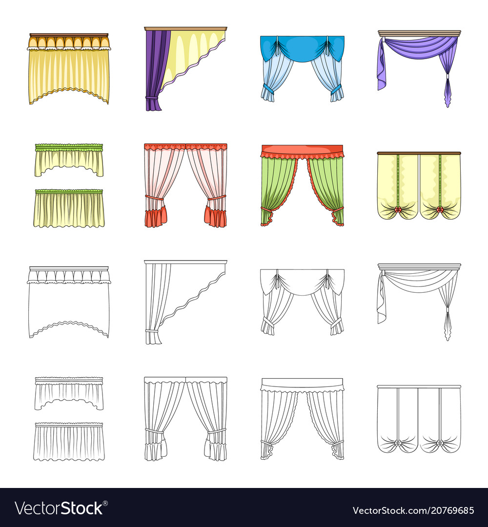 Different types of window curtainscurtains set