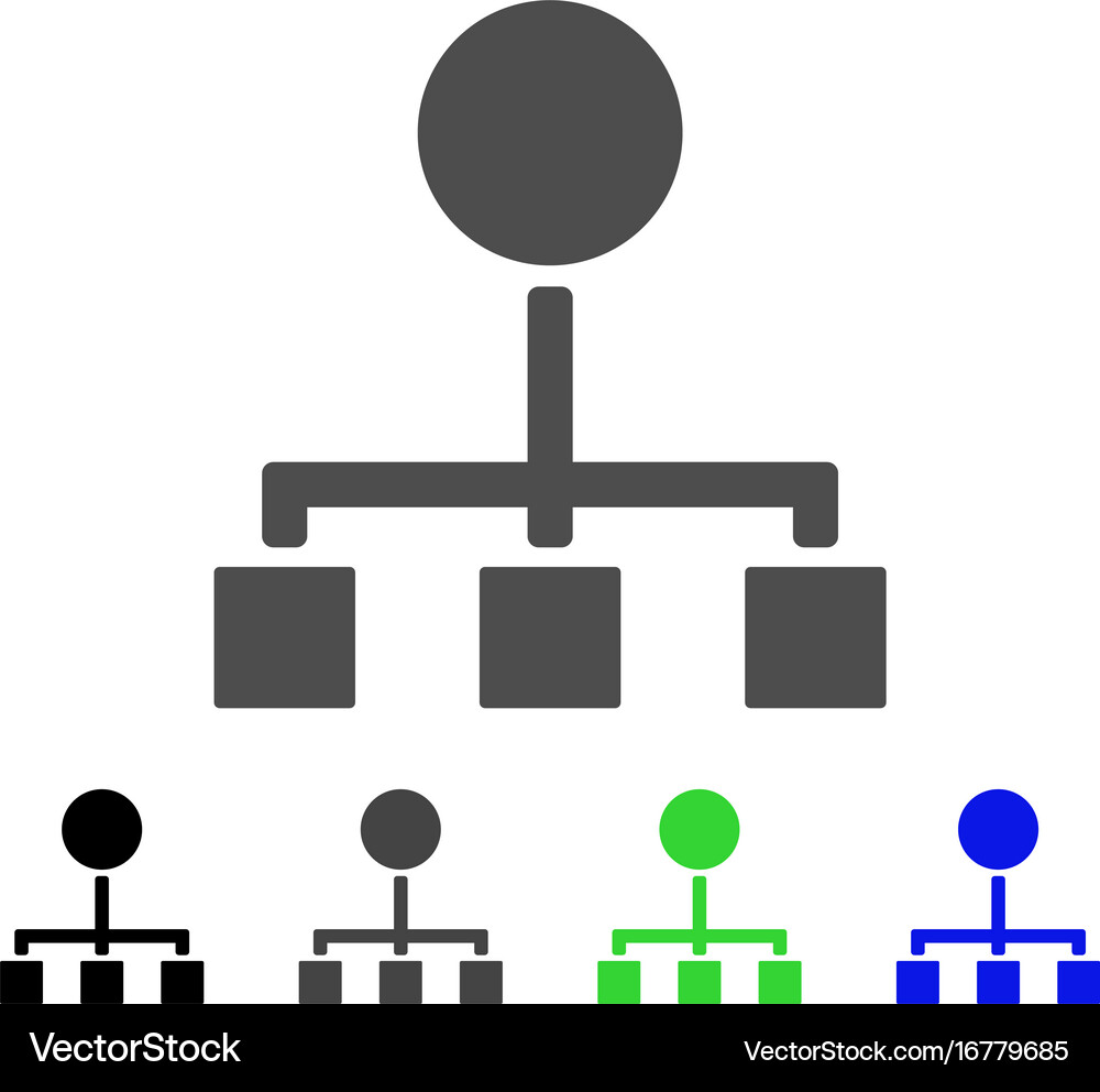 Hierarchy flat icon Royalty Free Vector Image - VectorStock