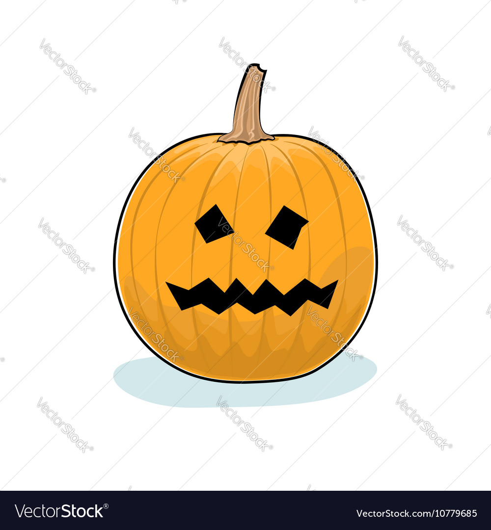 Scharlach geschnitzter Jack-o-Lantern Kürbis