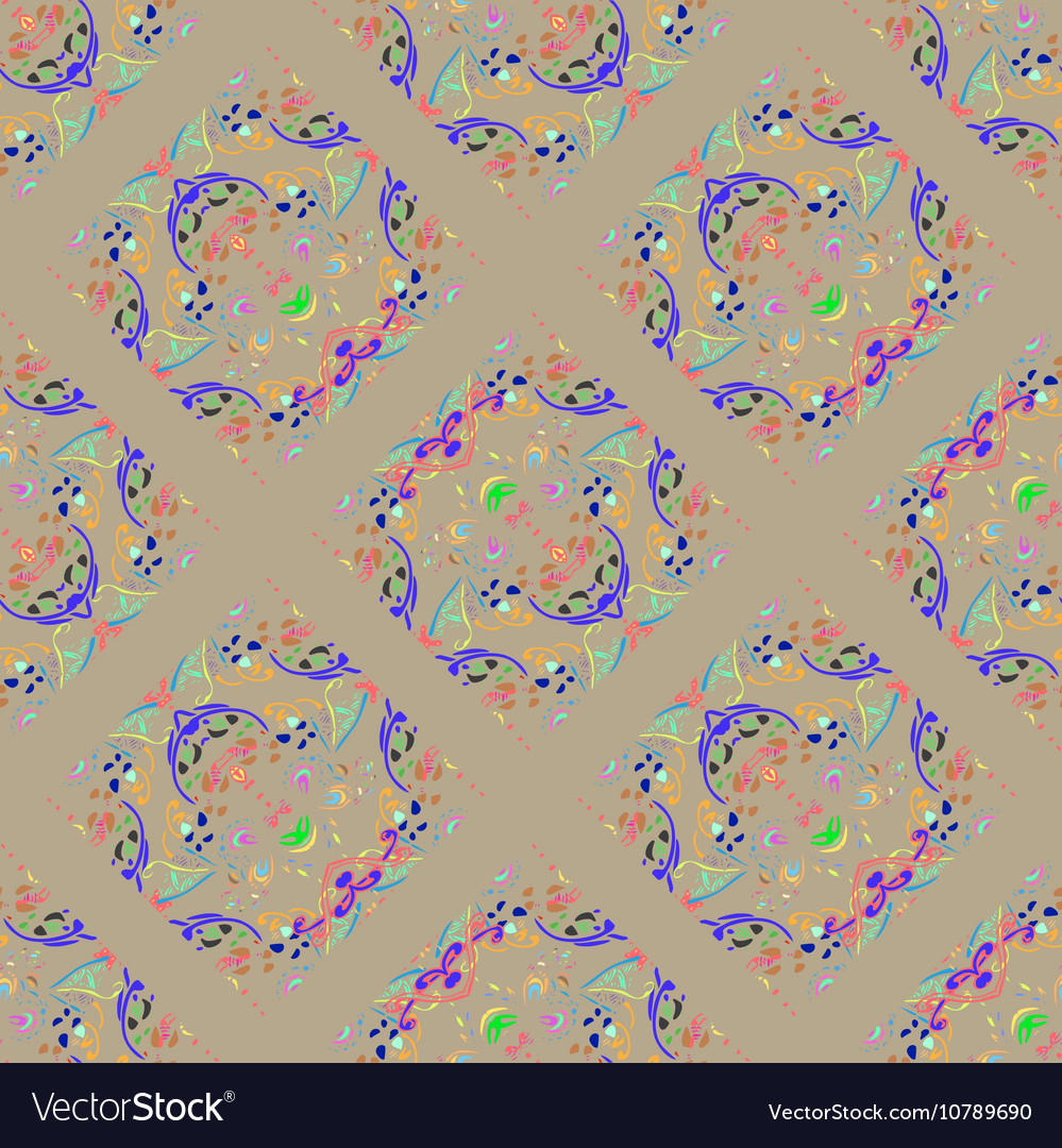 Abstract entangle inspired art seamless pattern