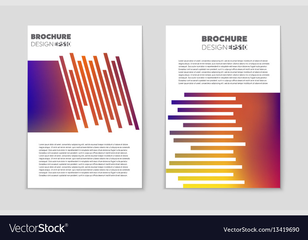 Abstract layout background set for art