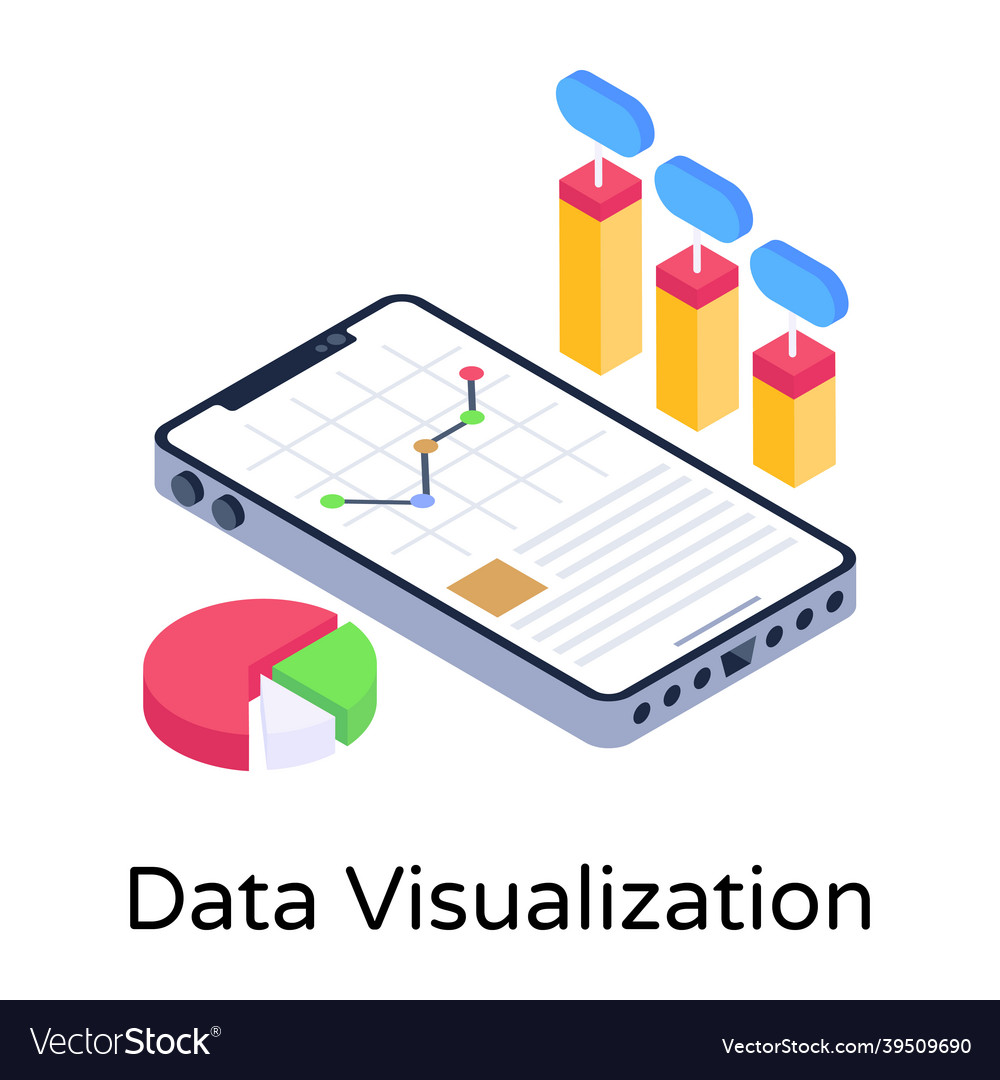 Data visualization Royalty Free Vector Image - VectorStock