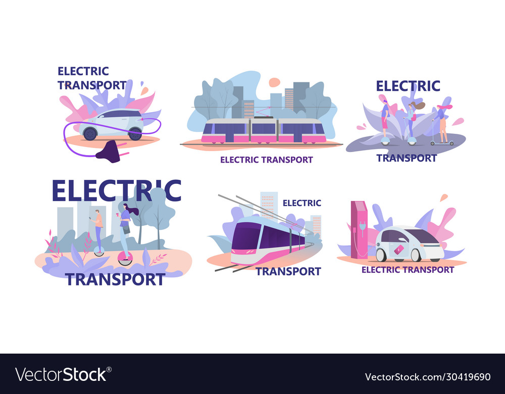 Транспорт Flat Design