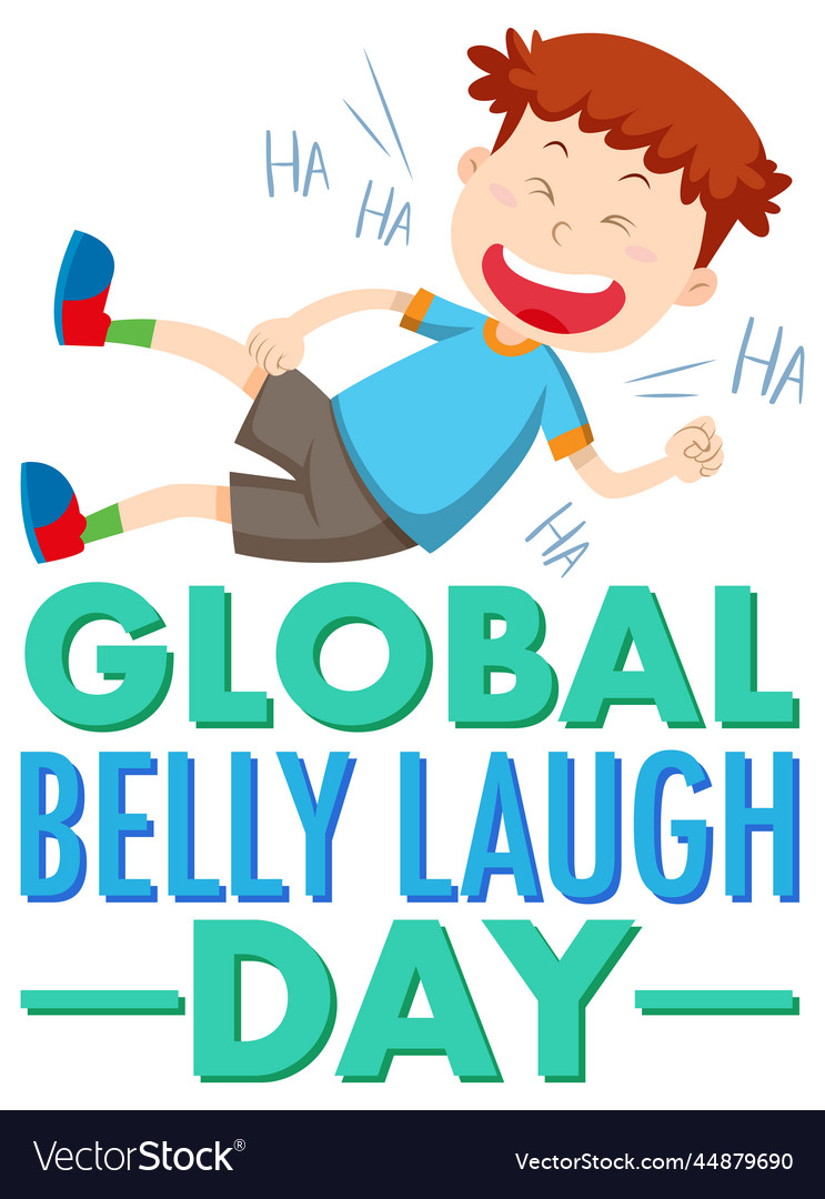 Global belly laugh day logo banner