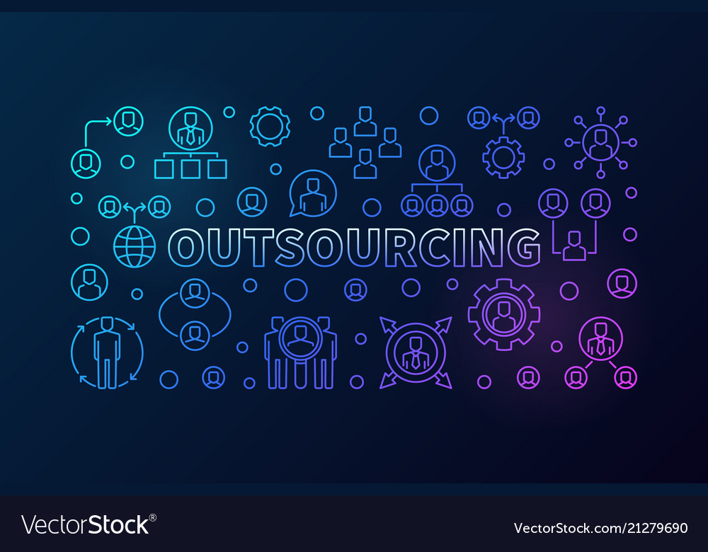 Outsourcing horizontal colored