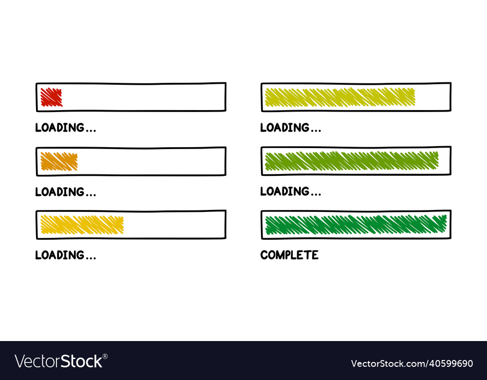 Fortschritt Ladebalken Infografik Designelement Vector Image Fortschritt Ladebalken Infografik Designelement