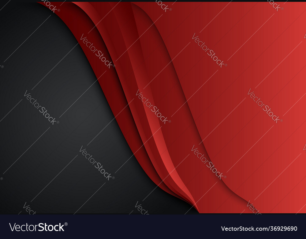 Red and black abstract layer geometric background