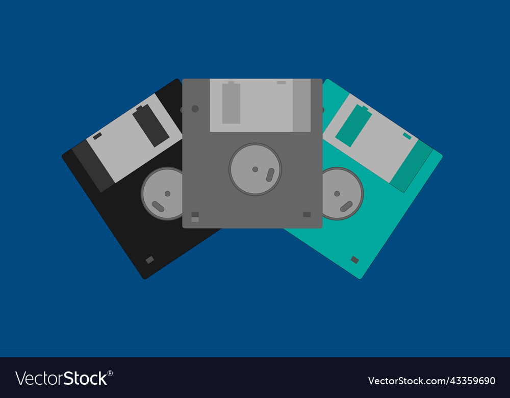 Retro floppy disk data storage