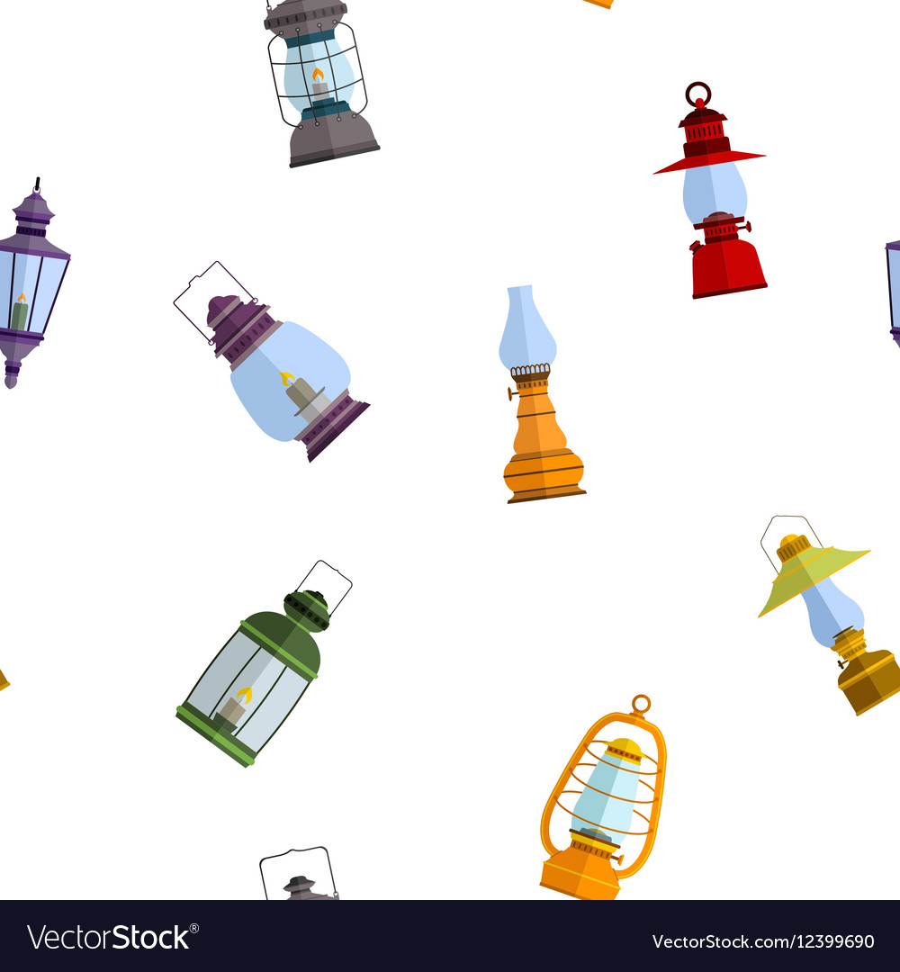 Seamless pattern with lanterns