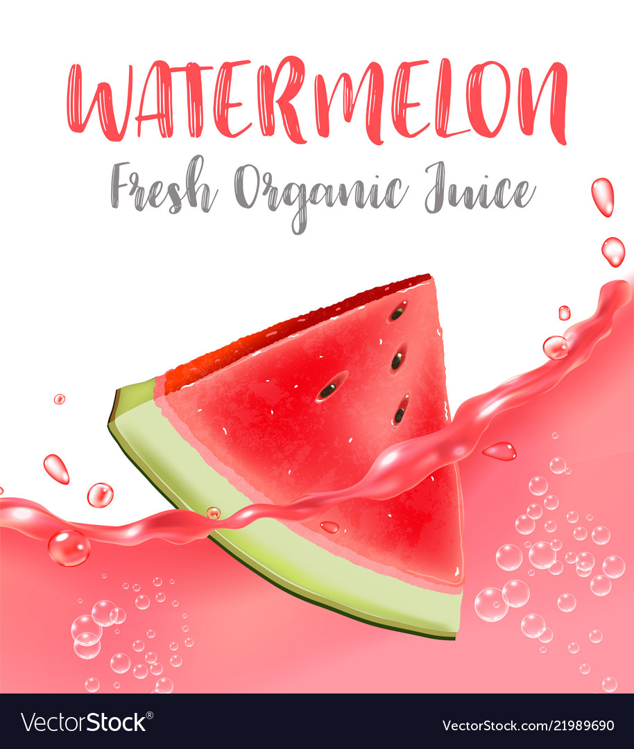 Watermelon juice fresh fruit 3d icon