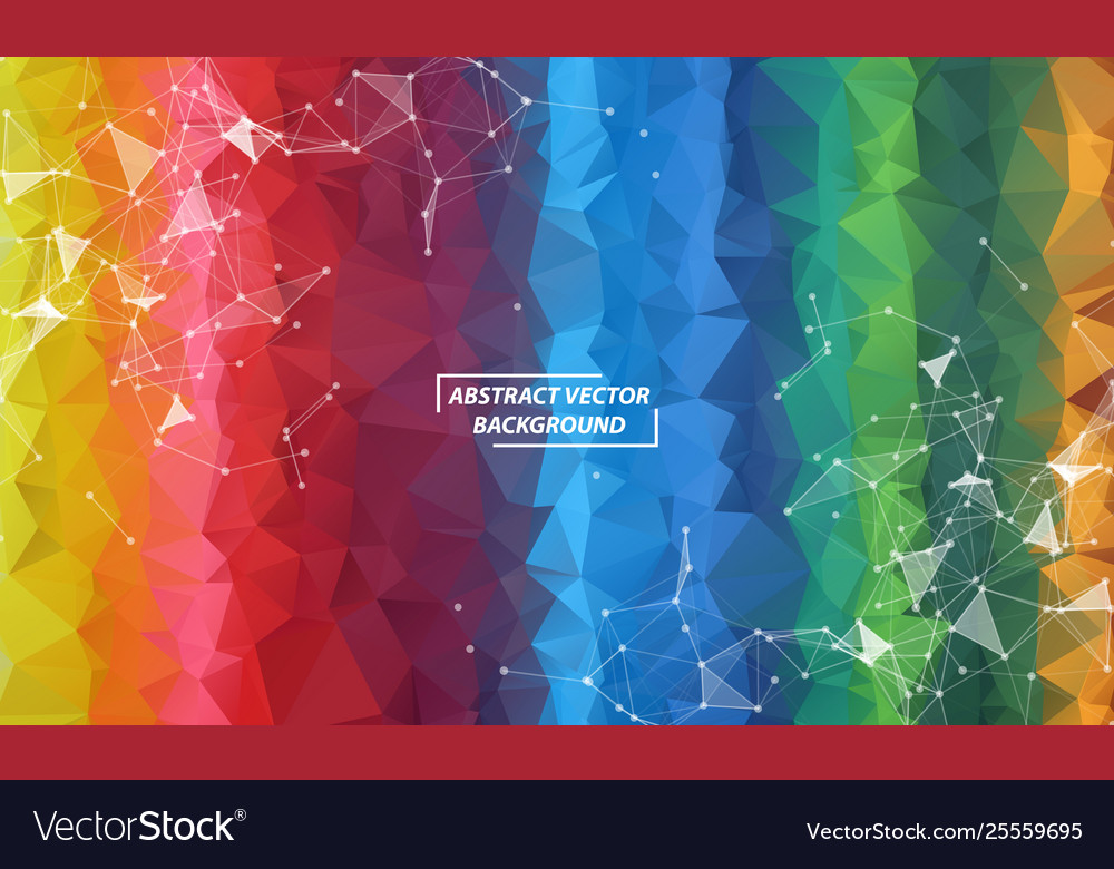 Abstract colorful polygonal space background Vector Image Abstract colorful polygonal space background