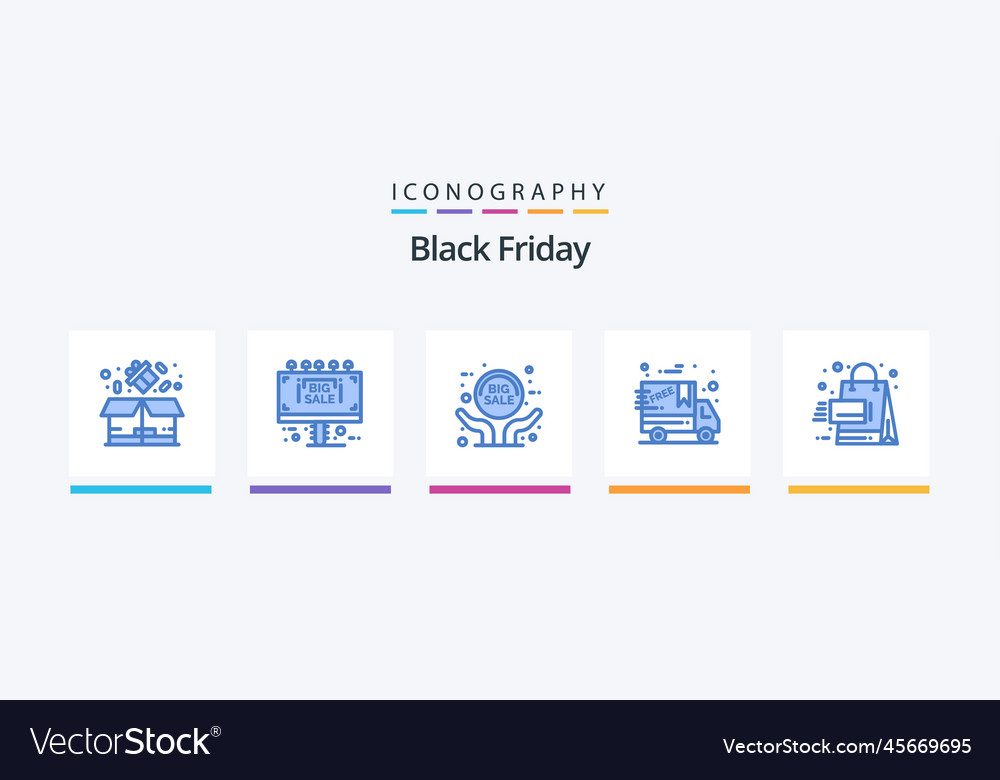 Black friday blue 5 Icon Pack inklusive Verkauf