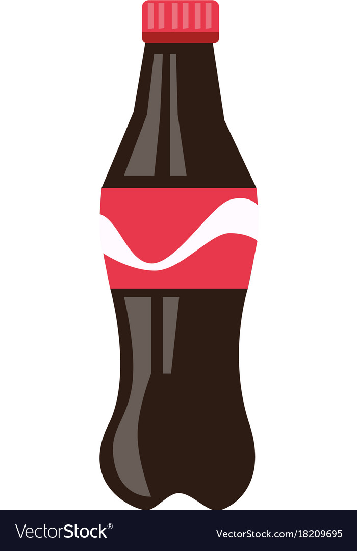 Bottle Brown Soda Cartoon Royalty Free Vector Image