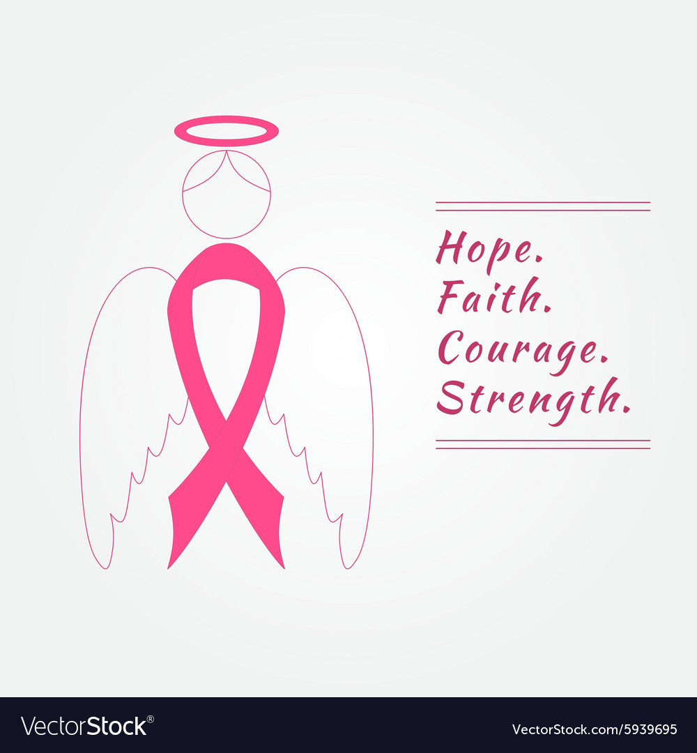 Breast cancer awareness background elements