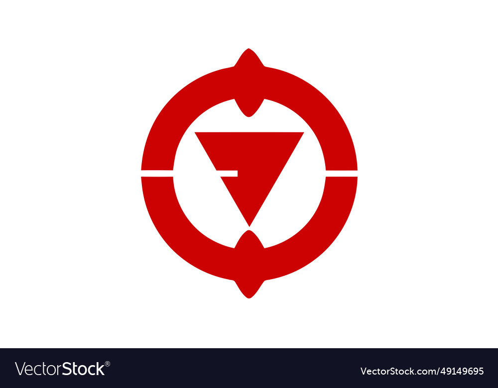 Flag of nakama fukuoka Royalty Free Vector Image