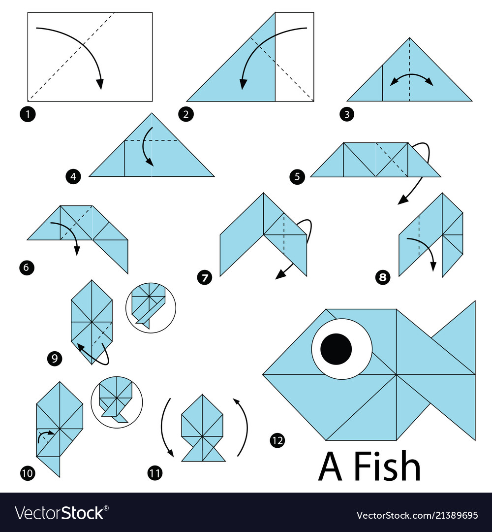 how to make easy origami fish