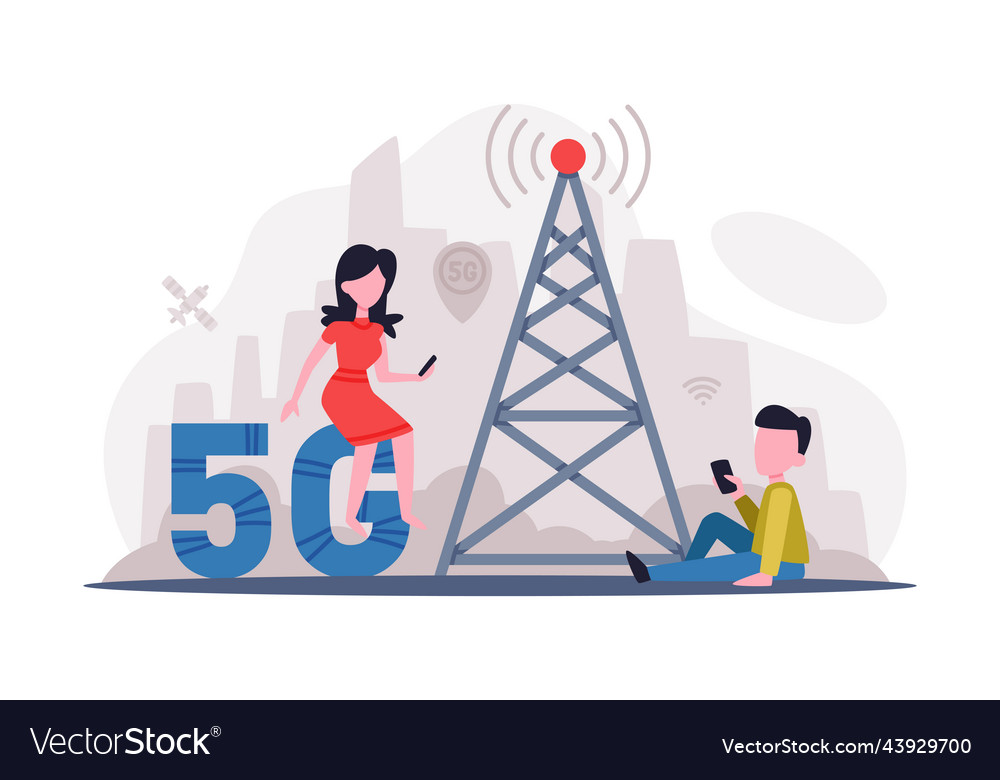 5g network wireless technology small people