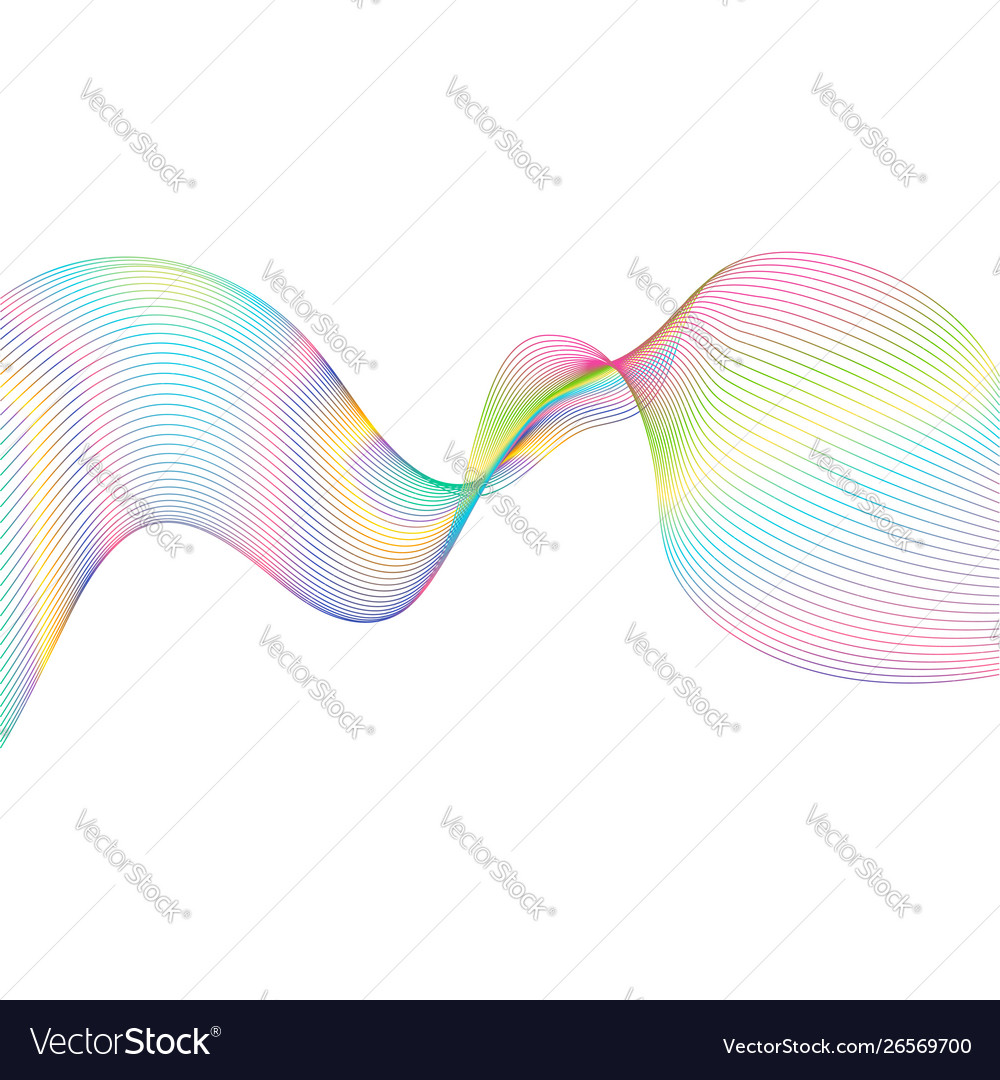 Abstract background with gradient waves vector image Abstract background with gradient waves