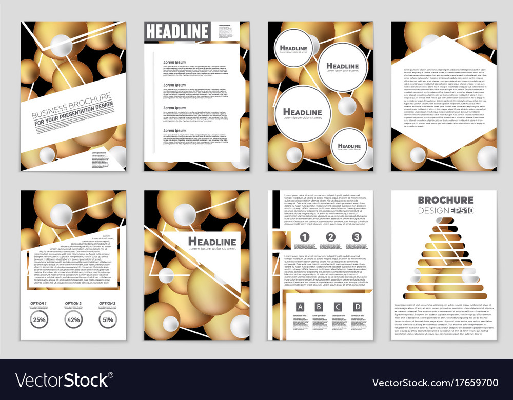 Abstract layout background set for art