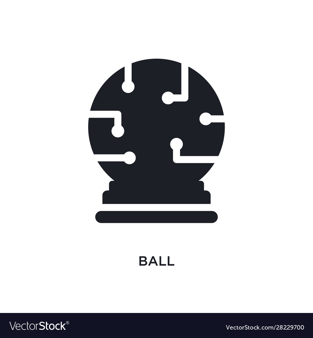 Ball isolated icon simple element from artificial