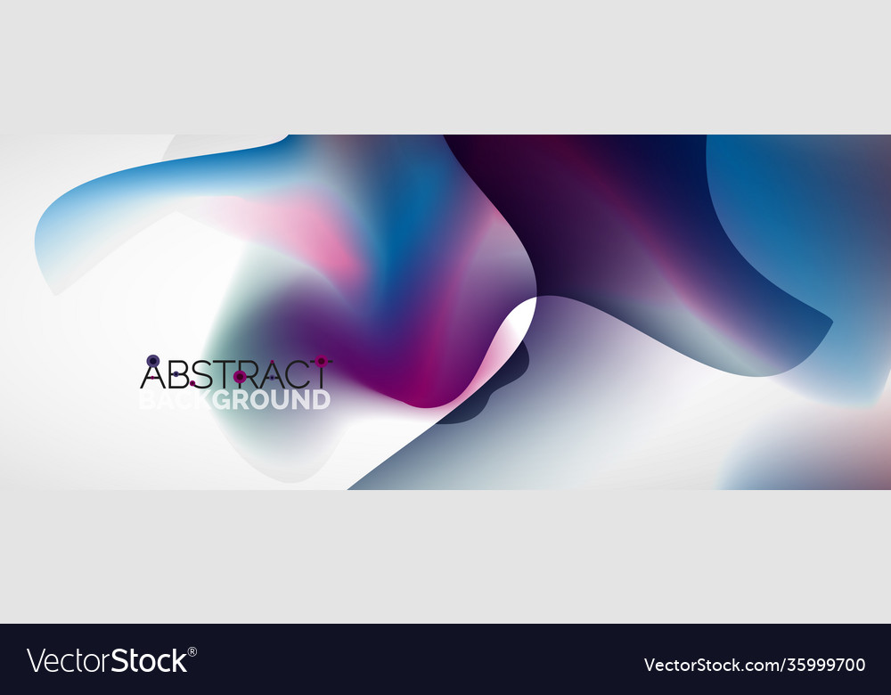 Fluid color gradient abstract background trendy Vector Image Fluid color gradient abstract background trendy