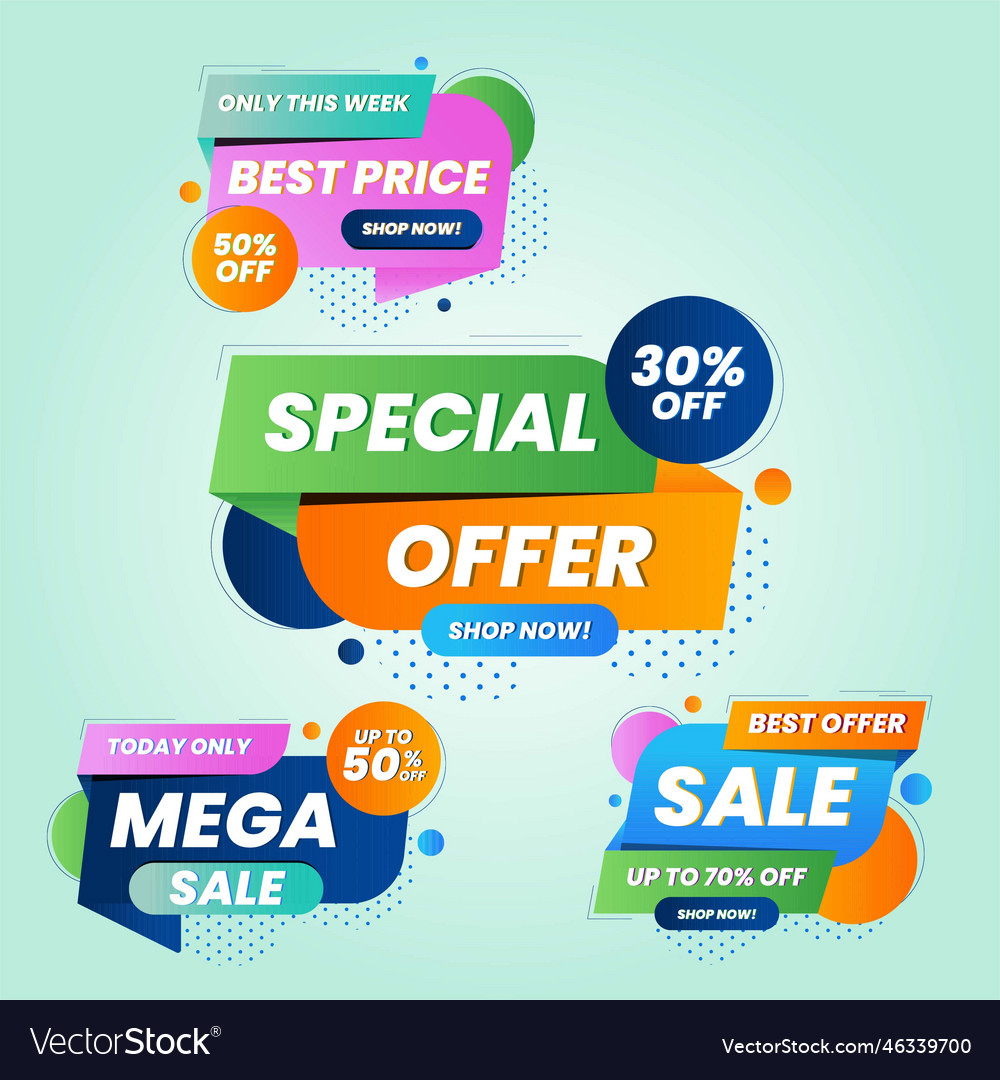 Gradient infographic element collection set Vector Image Gradient infographic element collection set