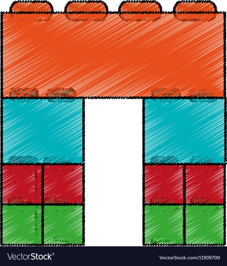 Isolated block toy design
