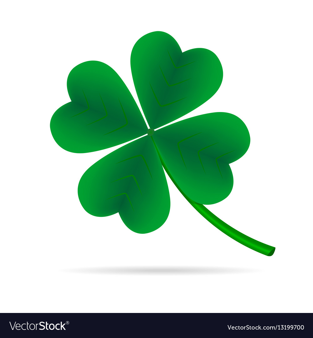 Leaf clover Royalty Free Vector Image - VectorStock