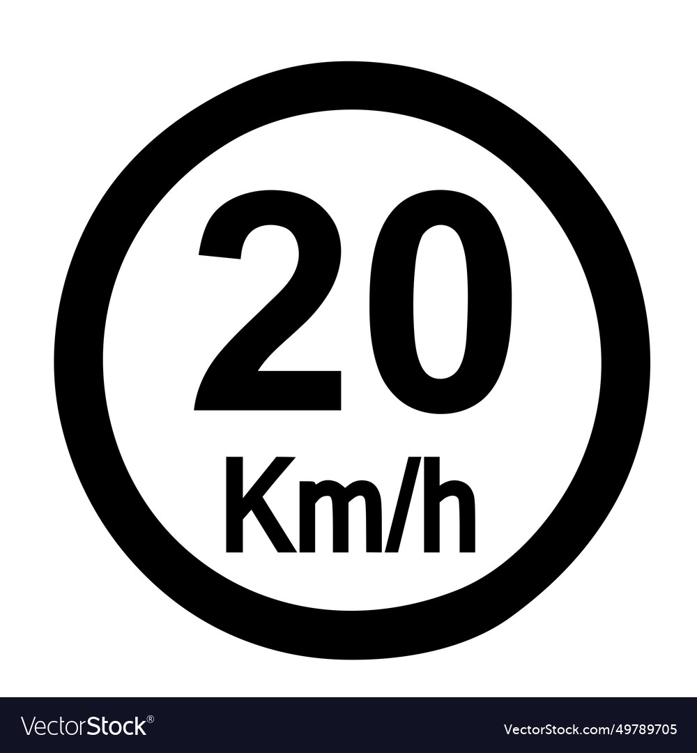120 kmh maximum speed image vector image 120 kmh maximum speed image