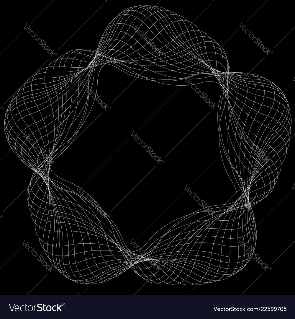 Abstract circular spiral element isolated vector image Abstract circular spiral element isolated