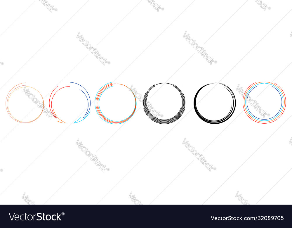 Abstract colorful circle line background design