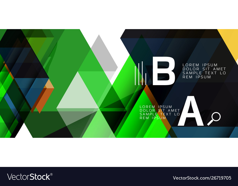 Abstract concept triangle graphic element Vector Image Abstract concept triangle graphic element