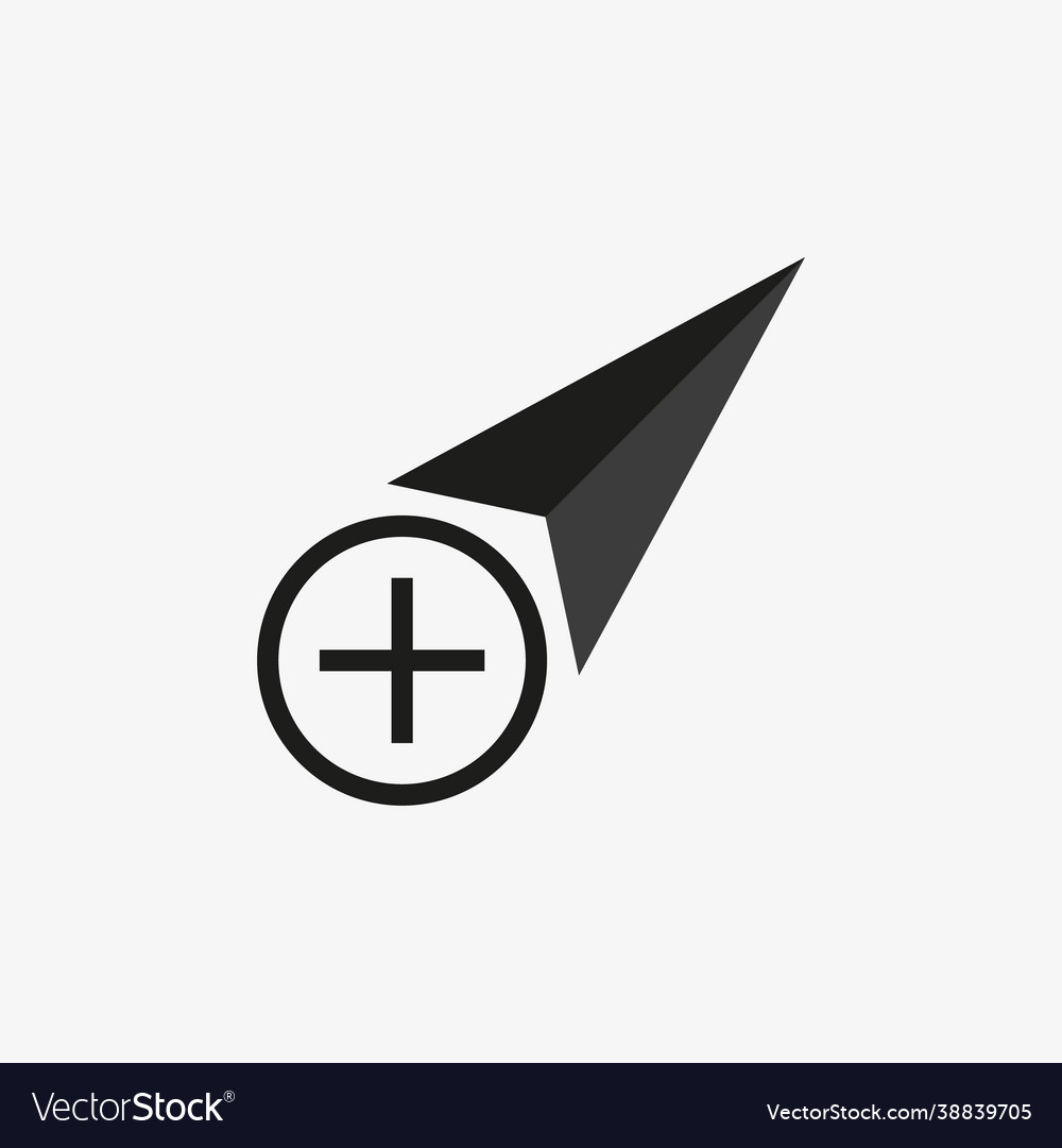 Click icon cursor symbol with cancel sign Vector Image Click icon cursor symbol with cancel sign