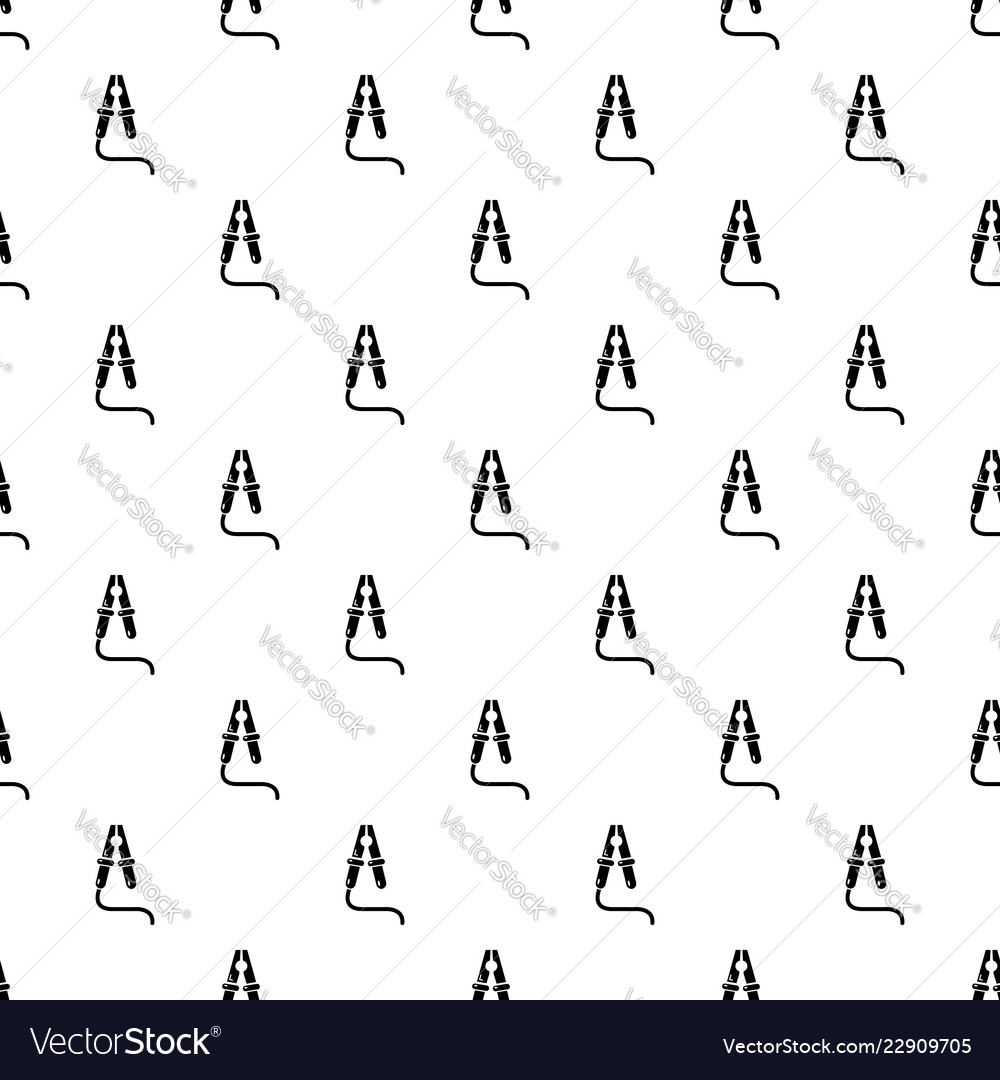 Jumper cable pattern seamless Royalty Free Vector Image