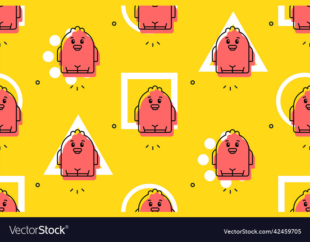 Seamless pattern with ducks