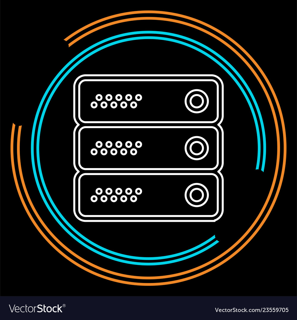 Server data racks - computer storage Vector Image Server data racks - computer storage