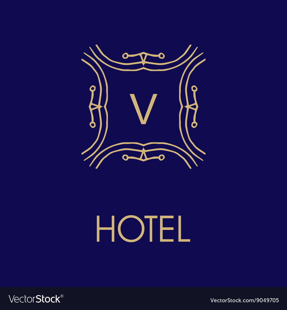 Set of elegant monogram design