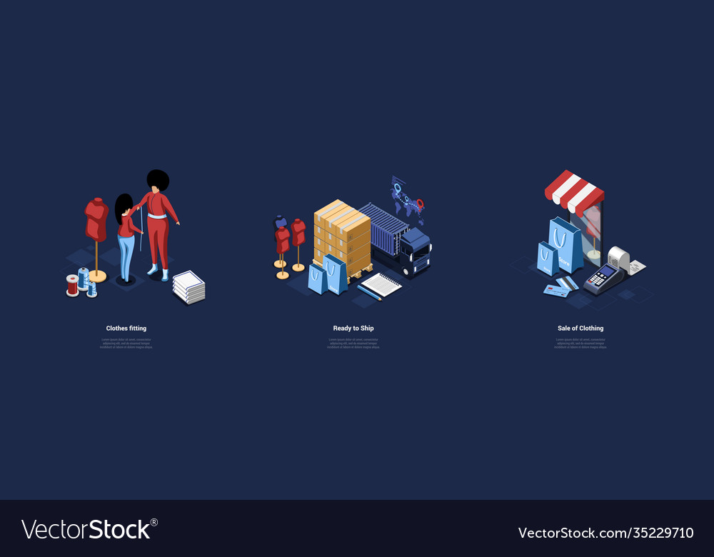 Conceptual on process vector image Conceptual on process