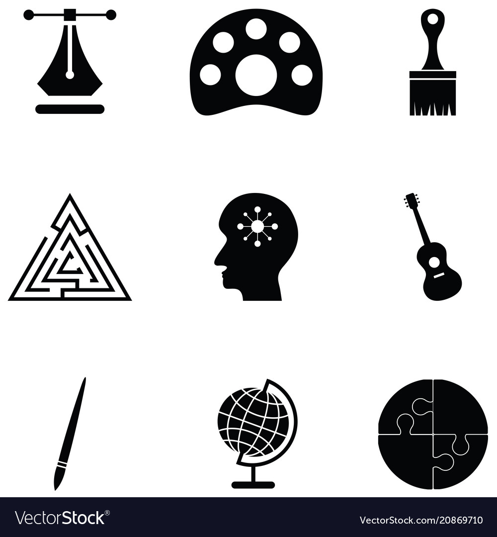 Creativity icon set