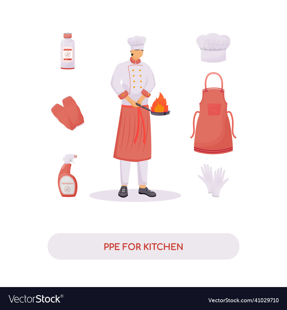 Personal protective equipment for kitchen flat