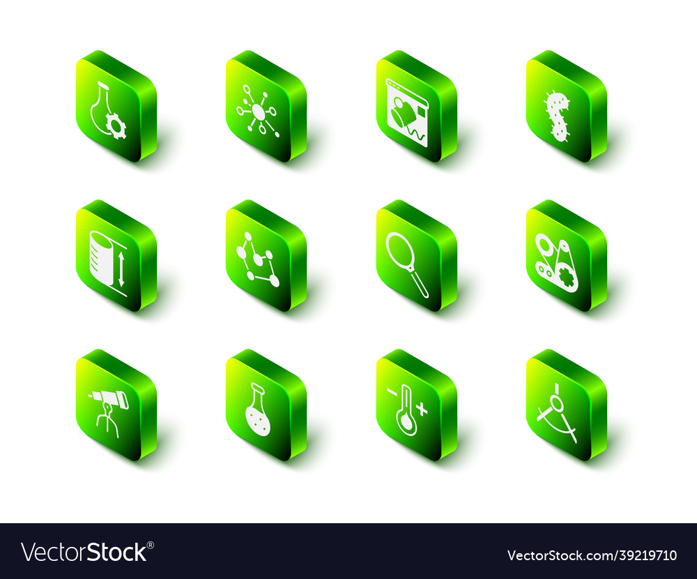 Set molecule data visualisation virus timing vector image Set molecule data visualisation virus timing