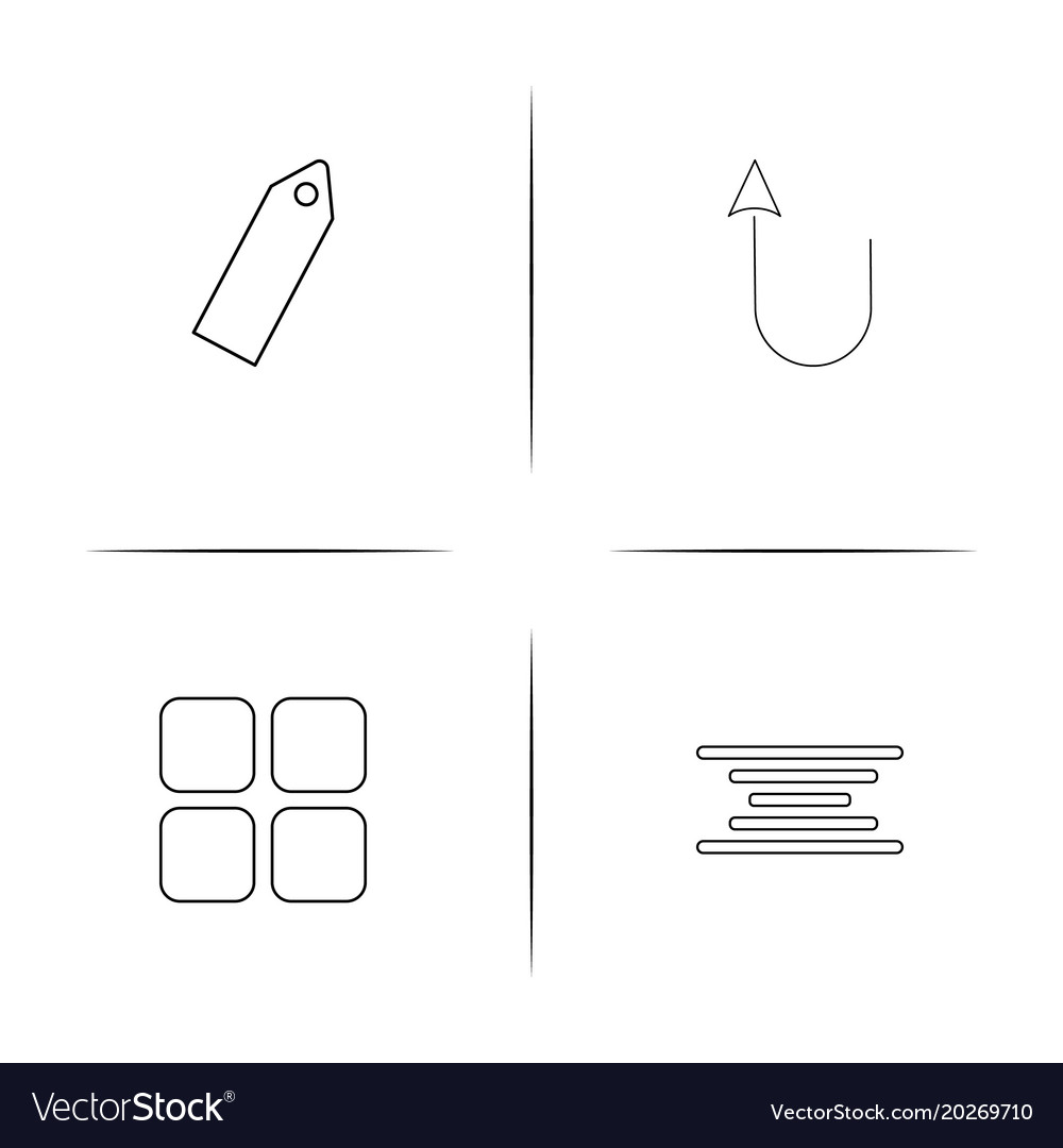 Web linear simple icon setoutline icons