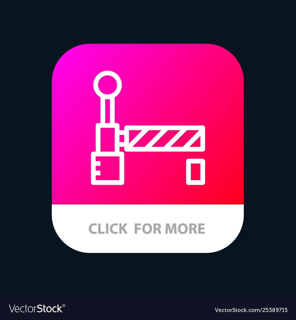Flag train station mobile app button android vector image Flag train station mobile app button android